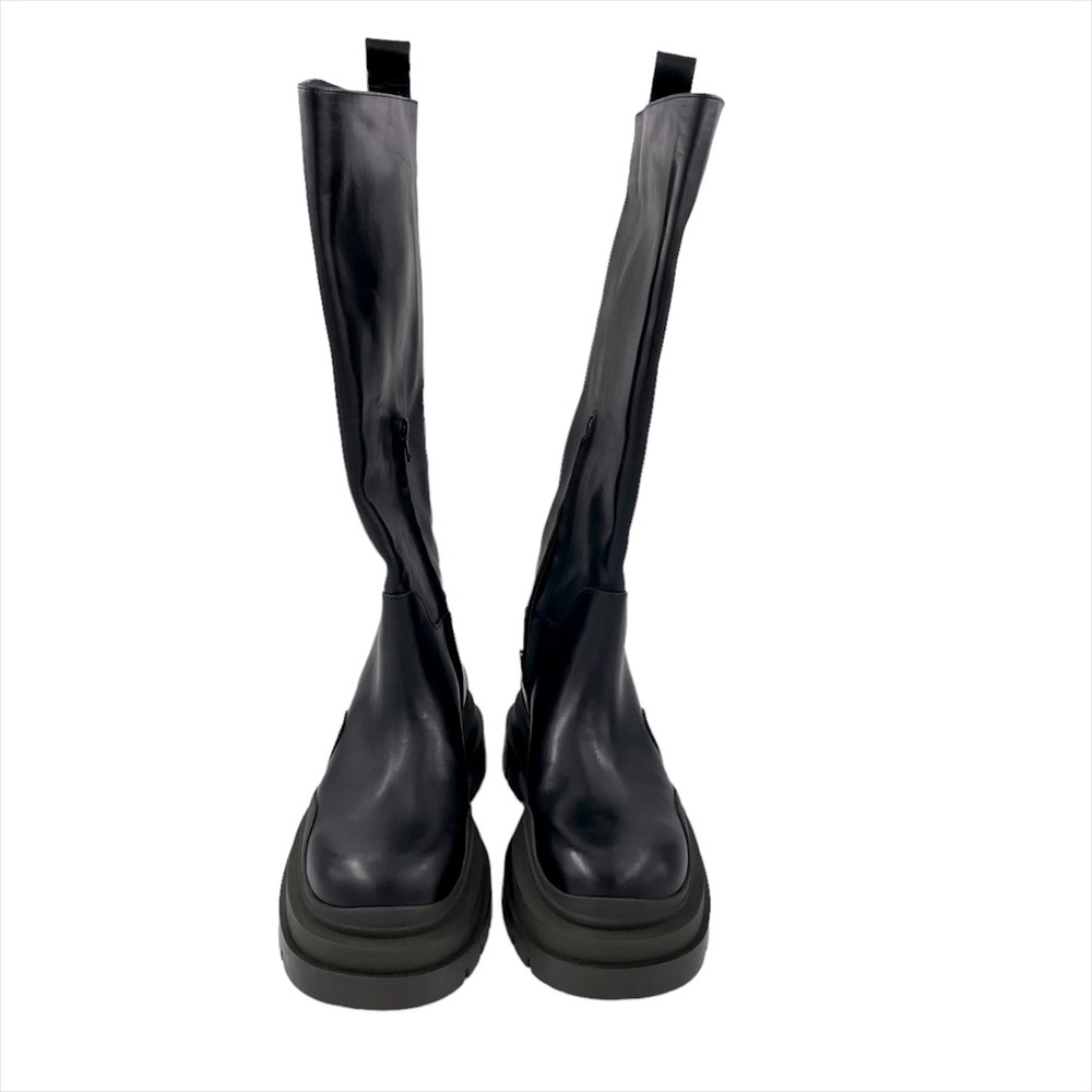 NEW Botegga Veneta Tall Lug Sole Leather Boots - Picture 10 of 12